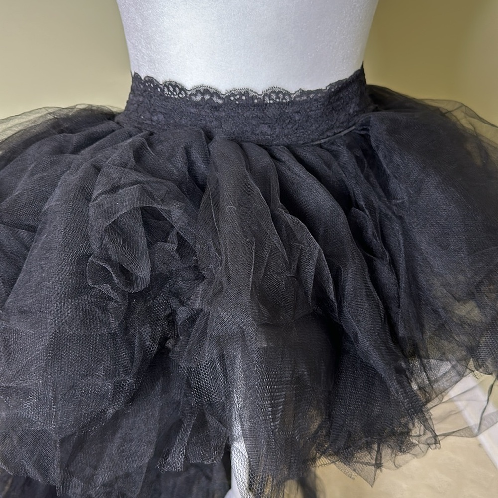 NWT Dolls Kill Wicked Nymph Princess Black Tulle Skirt - Picture 11 of 11